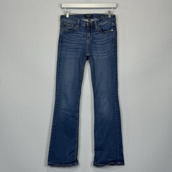 Judy Blue Jeans Womens 7/28 Bootcut Mid Rise Stretch Medium Wash Denim - Picture 1 of 11